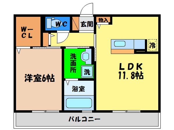 アンソレイエの物件間取画像